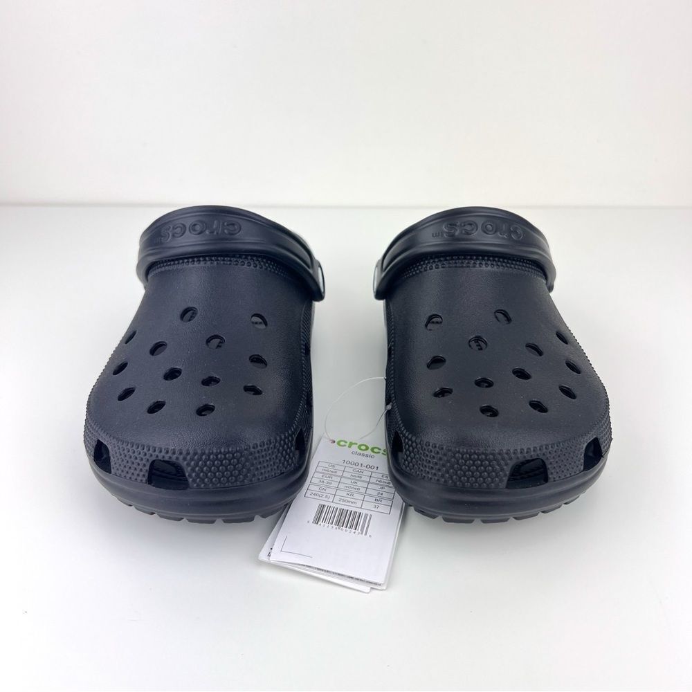 NEW UNISEX Black Crocs Classic Clogs - Picture 2 of 8